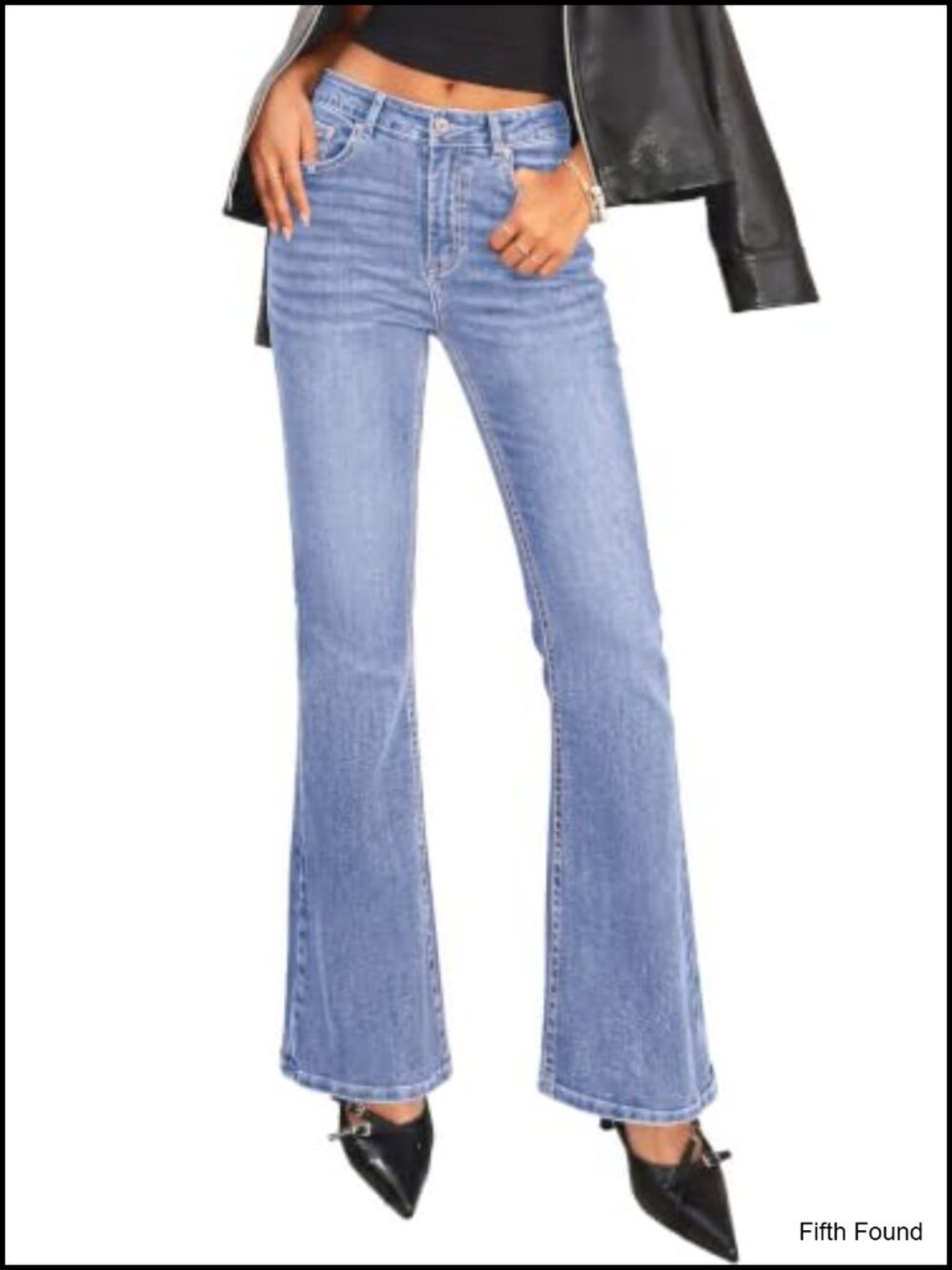 High Waisted Bootcut Flare Wide Leg Stretchy Denim Jeans